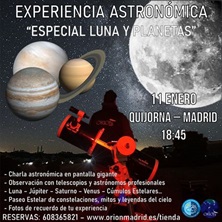 Experiencia Astron&oacute;mica Luna y Planetas