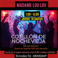 Cotill&oacute;n Nochevieja Madame Lou Lou