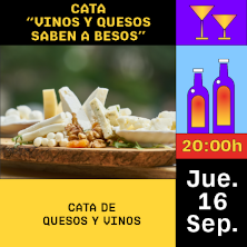 Cata Vinos y Quesos saben a Besos