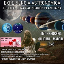 Experiencia Especial Luna y Planetas