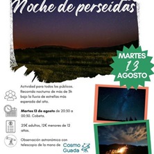 Senderismo Nocturno Perseidas