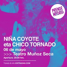 Ni&ntilde;a Coyote eta Chico Tornado