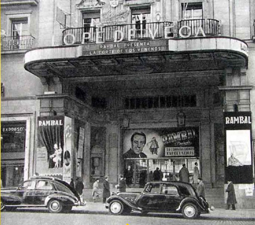Marquesina del teatro en 1949