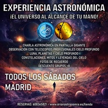 Experiencia astron&oacute;mica Madrid